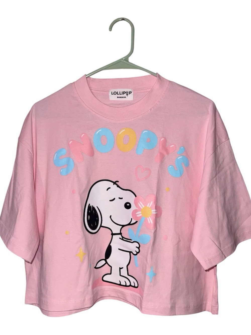 Lolli Pink Snoopy Graphic Short Sleeve Tee